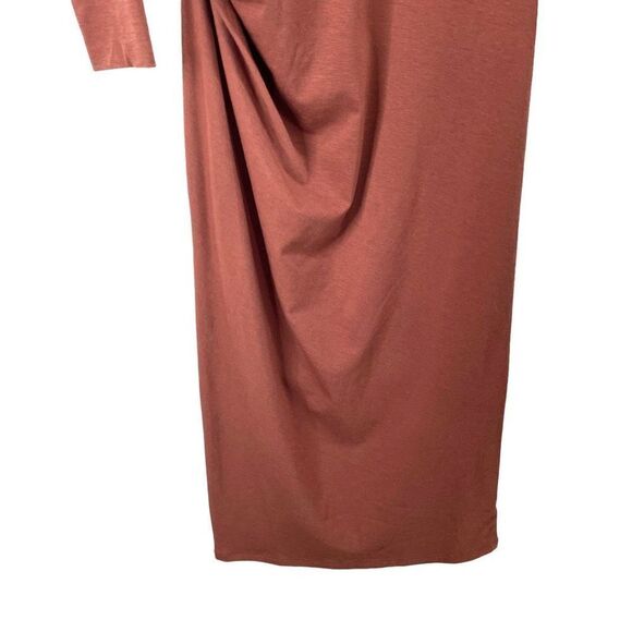 Athleta Industry turtleneck sheath midi dress Size XS Havana Brown rust - Picture 8 of 10